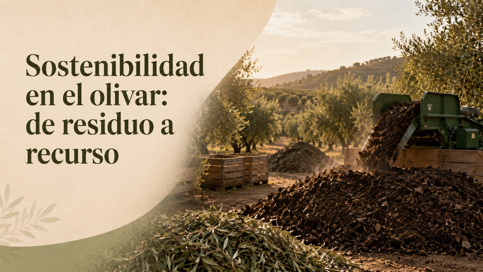 Sostenibilidad en el olivar: de residuo a recurso