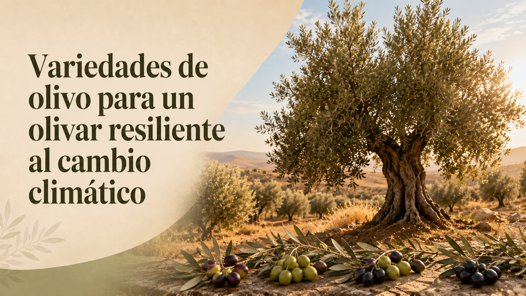 Variedades de olivo para un olivar resiliente al cambio climático